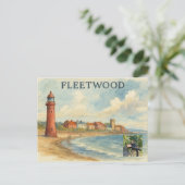 Carte postale ancienne de Fleetwood Lancashire  (Debout devant)