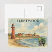 Carte postale ancienne de Fleetwood Lancashire  (Devant / Derrière)
