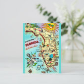 Carte postale ancienne de Floride avec bordure (Debout devant)