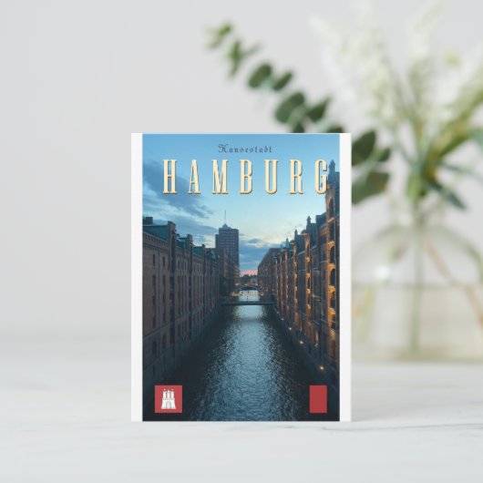 Carte postale ancienne de Hambourg (Debout devant)