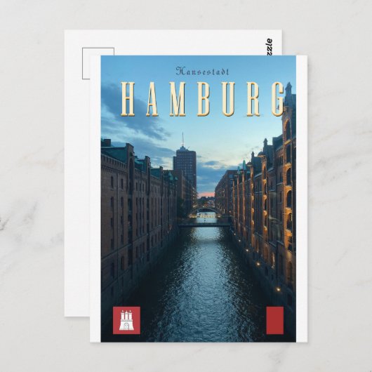 Carte postale ancienne de Hambourg (Devant / Derrière)