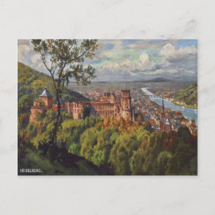 Carte postale ancienne de Heidelberg en Allemagne