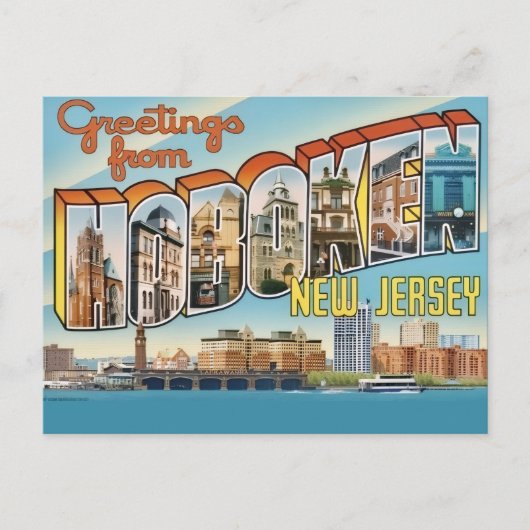 Carte postale ancienne de Hoboken NJ (Devant)
