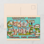 Carte postale ancienne de Hot Springs Arkansas  (Devant / Derrière)