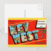 Carte postale ancienne de Key West (Devant / Derrière)