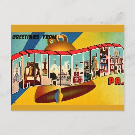 Carte postale ancienne de la cloche de la liberté (Devant)