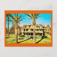 Carte postale ancienne de la maison mystérieuse de
