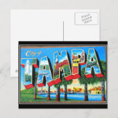 Carte postale ancienne de la ville de Tampa (Devant / Derrière)
