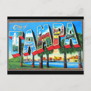 Carte postale ancienne de la ville de Tampa