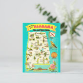 Carte postale ancienne de l'Alabama (Debout devant)