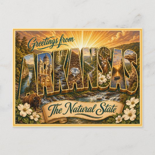Carte postale ancienne de l'Arkansas (Devant)