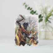 Carte postale ancienne de l'enfant punissant diabl (Debout devant)