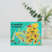 Carte postale ancienne de l'île Saint-Martin (Debout devant)