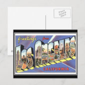 Carte postale ancienne de Los Angeles (Devant / Derrière)