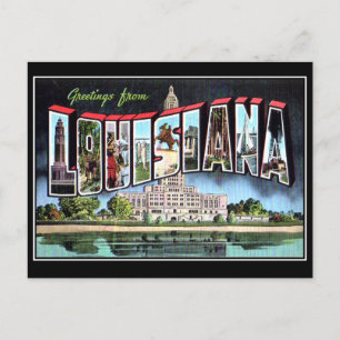 Carte postale ancienne de Louisiane