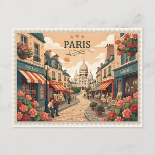 Carte postale ancienne de Montmartre Paris