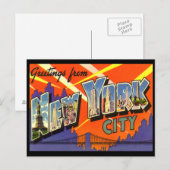 carte postale ancienne de New York (Devant / Derrière)