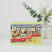 Carte postale ancienne de Newark NJ (Debout devant)