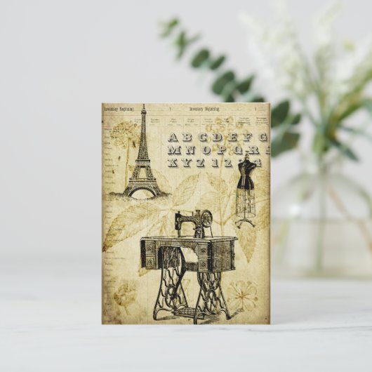 Carte postale ancienne de PARIS représentant une f (Debout devant)