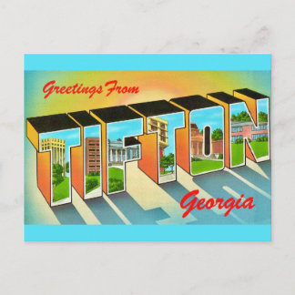 Carte postale ancienne de Tifton Géorgie