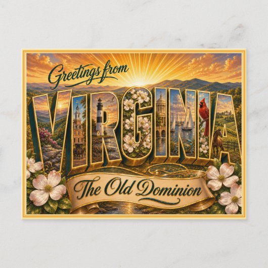 Carte postale ancienne de Virginie (Devant)