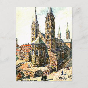 Carte postale ancienne - Der Dom, Bamberg, Bayern