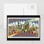 Carte postale ancienne d'Hollywood (Devant / Derrière)