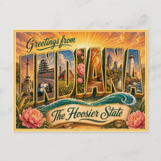 Carte postale ancienne d'Indiana (Devant)