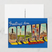 Carte postale ancienne d'Omaha Nebraska (Devant / Derrière)