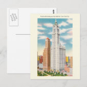 Carte postale ancienne du bâtiment Woolworth et du (Devant / Derrière)