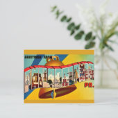 Carte postale ancienne du Liberty Bell (Debout devant)