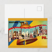 Carte postale ancienne du Liberty Bell (Devant / Derrière)