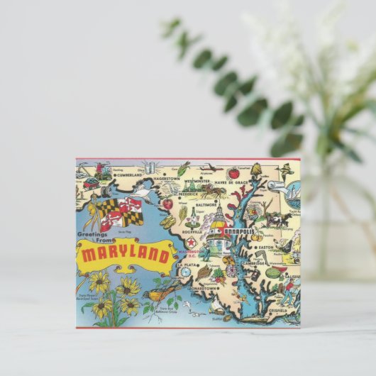 Carte postale ancienne du Maryland (Debout devant)