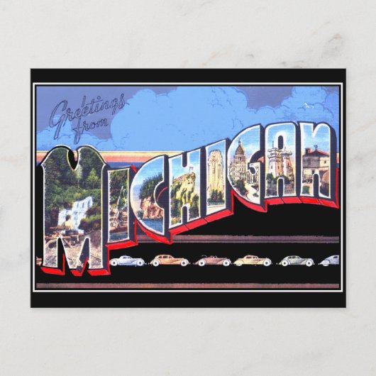 Carte postale ancienne du Michigan (Devant)