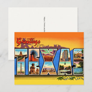 Carte postale ancienne du Texas