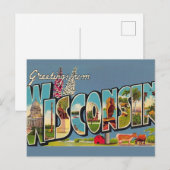 Carte postale ancienne du Wisconsin (Devant / Derrière)