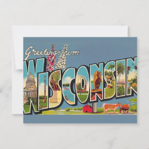 Carte postale ancienne du Wisconsin