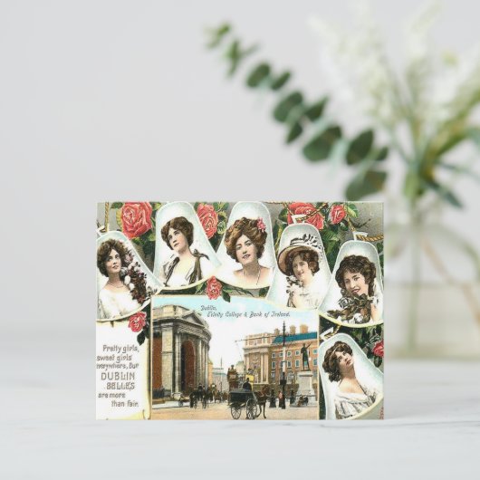 Carte postale ancienne - Dublin, Irlande (Debout devant)