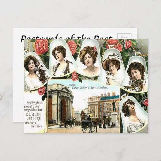 Carte postale ancienne - Dublin, Irlande (Devant / Derrière)