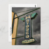 Carte postale ancienne d'un bâtiment de Durham Car (Devant / Derrière)