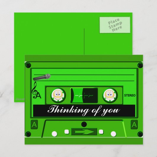 Carte Postale Ancienne école, Cassette_ (Devant / Derrière)