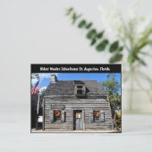 Carte Postale Ancienne école en bois (Debout devant)