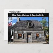 Carte Postale Ancienne école en bois (Devant / Derrière)