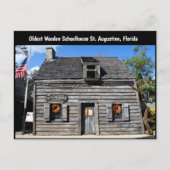 Carte Postale Ancienne école en bois (Devant)