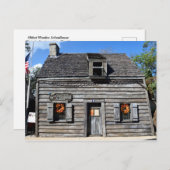 Carte Postale Ancienne école en bois (Devant / Derrière)