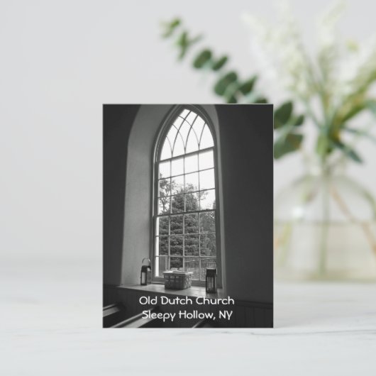 Carte Postale Ancienne église hollandaise à Sleepy Hollow, New Y (Debout devant)