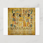 Carte Postale Ancienne Egypte Tapestry Scroll Heirogliphics (Devant)