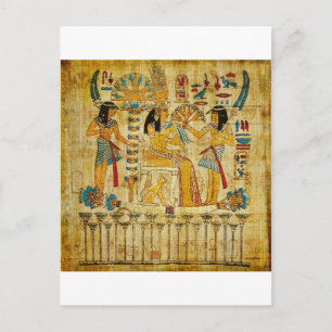 Carte Postale Ancienne Egypte Tapestry Scroll Heirogliphics