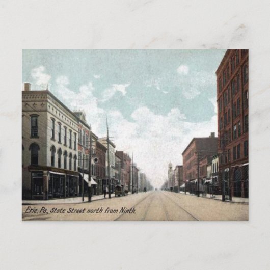 Carte postale ancienne - Érié, Pennsylvanie (Devant)