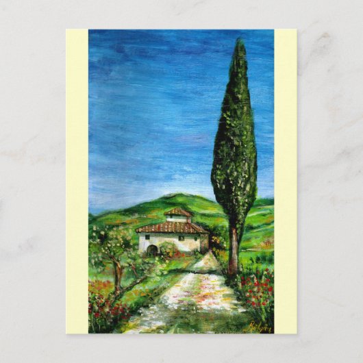 Carte Postale Ancienne ferme du Chianti (Devant)